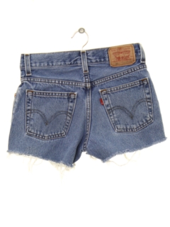 1990's Womens/Girls Levis 550s Denim Cut Off Shorts