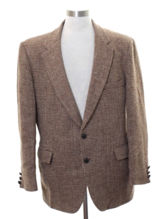 1980's Mens Hand Woven Tweed Blazer Sportcoat Jacket