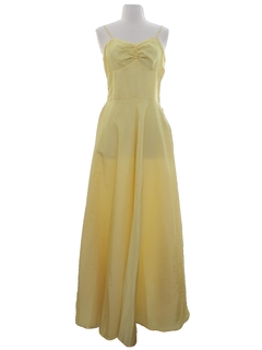 1960's Womens Prom or Cocktail Maxi Dress