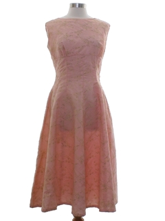 1960's Womens Mod Prom Or Cocktail Dress