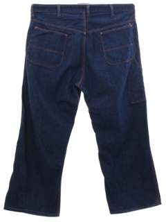 1960's Mens Wrangler Blue Bell Wide Leg High Rise Denim Jeans Pants