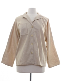 1980's Womens Totally 80s Linen Shirt