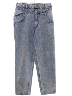 1980's Womens PS Gitano Acid Washed Denim Jeans Pants