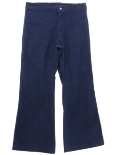 1970's Unisex Naval Style Bellbottom Jeans Pants