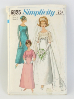 1960's Womens Bridal Sewing Pattern