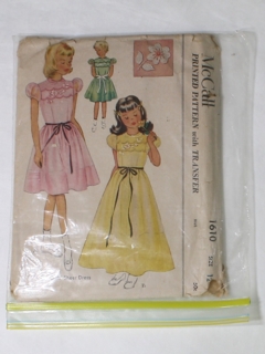 1950's Womens/Girls Sewing Pattern