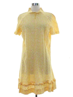 1960's Womens Mod A-Line Mini Dress