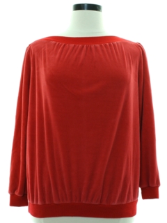 1970's Womens Velour Shirt