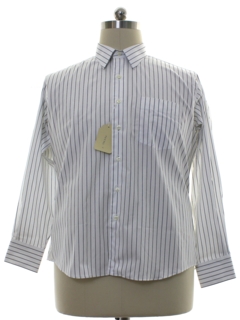 1990's Mens Designer Alberto Fiorelli Custom Subtle Print Shirt