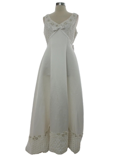1990's Womens White Wedding dress