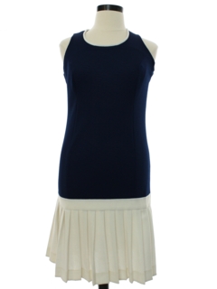 1960's Womens Mod A-Line Knit Dress