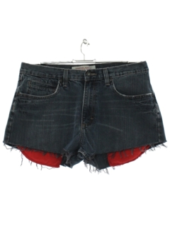 1990's Womens Wrangler Cut-Off Denim Jeans Short Shorts