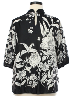 1970's Womens Floral Print Shirt