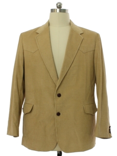 1980's Mens Corduroy Western Style Blazer Sportcoat Jacket