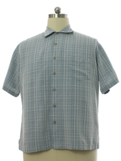 1990's Mens Batik Bay Rayon Sport Shirt
