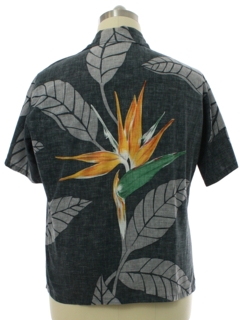 1990's Mens OP Reverse Print Hawaiian Shirt