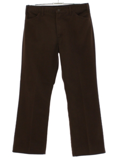 1970's Mens Brown Jeans-Cut Pants