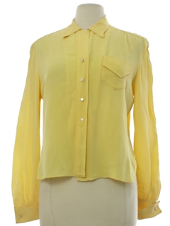 1950's Womens Fab Fifties Rayon Crepe Shirt