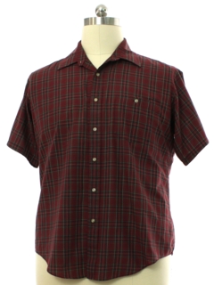 1980's Mens Plaid Shirt