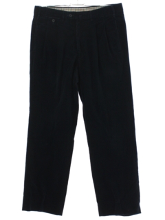 1990's Mens Thin Wale Baggy Pleated Corduroy Pants