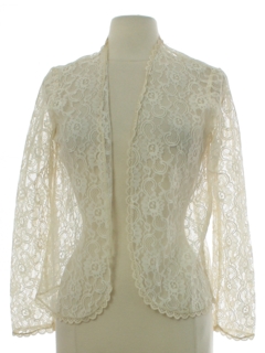 1970's Womens Lace Over Shirt