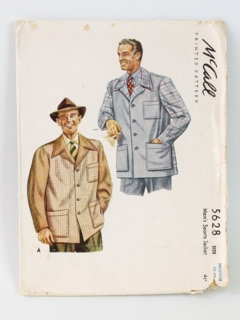 1940's Mens Sewing Pattern