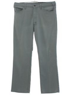 1980's Mens Levis Sta-Prest 517 Hopsack Jeans-cut Pants