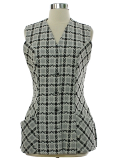 1970's Womens Panhandle Slim Mod Knit Vest