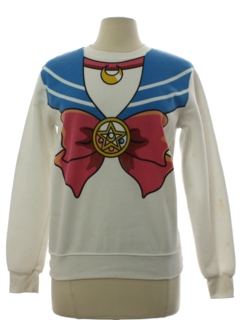 1990's Womens Sailor Moon Anime Sweatshirt
