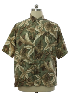1990's Mens Pierre Cardin Crisp Cotton Hawaiian Shirt