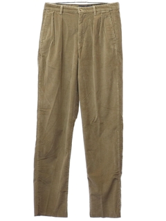 1990's Mens Tommy Hilfiger Wide Wale Corduroy Pleated Pants