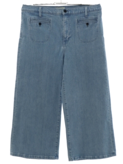 1990's Womens Wide Leg Capri Jeans