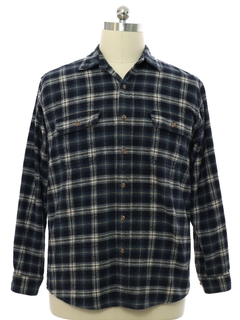 1990's Mens Field and Stream Heavy Cotton Flannel Shirt