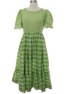 1960's Womens Square Dance Dress