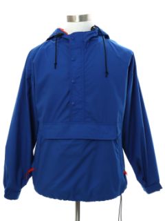 1990's Mens Gap Windbreaker Snap Front Pullover Track Jacket