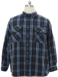 1990's Mens Grunge Heavy Cotton Flannel Shirt