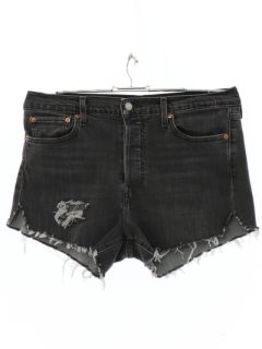 1990's Womens Levis Grunge Denim Cut Off Jeans Shorts