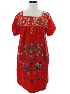 1970's Womens Huipil Dress