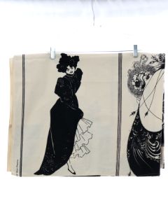 1960's Art Deco Heavy Cotton Poplin Upholstery or Drapery Fabric