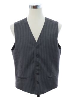 1990's Mens Pinstriped Suit Vest