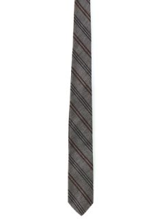 1960's Mens Diagonal Striped Skinny Necktie
