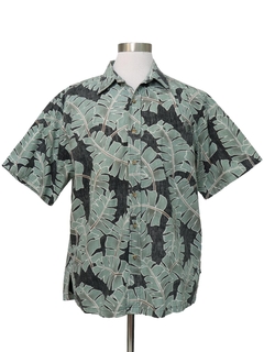 1990's Mens Cotton Reverse Print Hawaiian Shirt