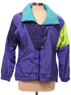 1980's Womens Serac Nylon Windbreaker Zip Jacket