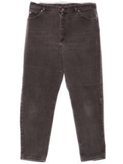 1990's Womens Faded Black Denim Jeans Pants