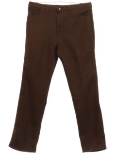 1990's Mens Wrangler Brown Jeans-cut Pants