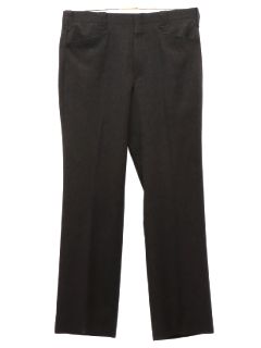 1980's Mens Dark Grey Circle-S Western Style Leisure Pants