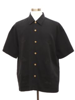 1990's Mens Guayabera style Club/Rave Shirt