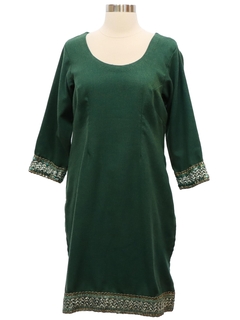 1970's Womens Salwar Kameez Style Overdress
