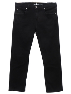 1990's Unisex 7 for All Mankind Black Denim Jeans Pants