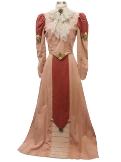 1980's Womens Victorian Style Costume Dress